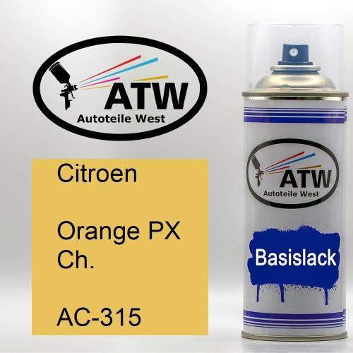 Citroen, Orange PX Ch., AC-315: 400ml Sprühdose, von ATW Autoteile West.